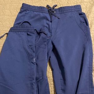 Bundle of three pair healing hands purple label size medium scrub pants